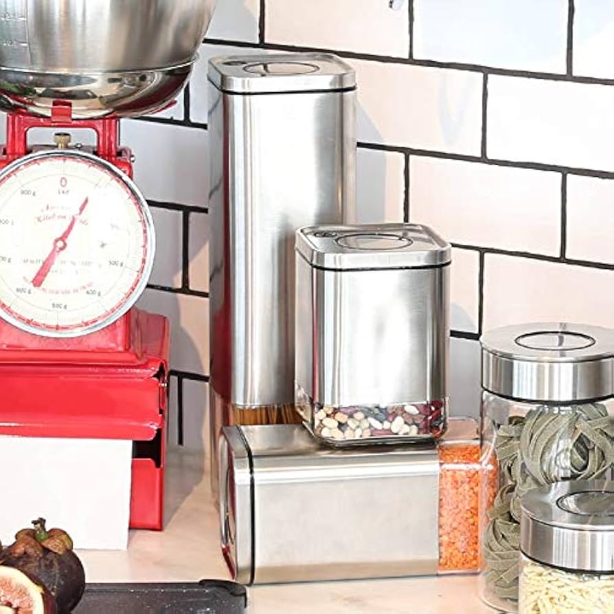 Amazon｜ダルトン(Dulton) 調味料入れ キューブ ジャー ウィズ プレス